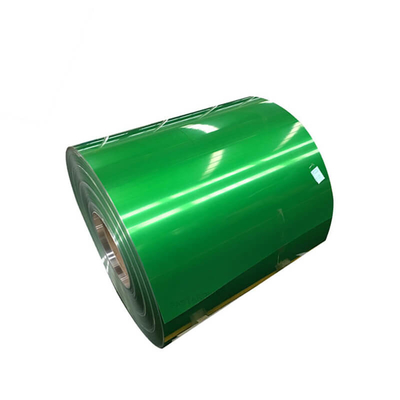 Yeşil 600 - 1250mm Boyalı Rulo Korozyon Direnci PPGI Renkli Kaplamalı