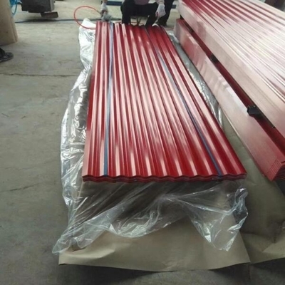SPCC Ön Boyalı Oluklu Gi Levha Z30-Z140 Galvanizli Renkli Kaplamalı