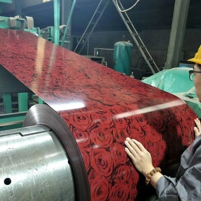 HRB95 Boyalı Galvalume Çelik Rulo 600 - 1250mm PPGI Renkli Rulo Levha