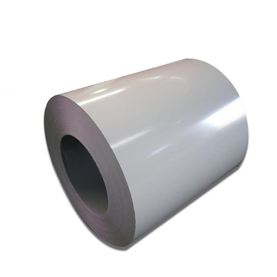 Beyaz 0.4mm Ön Boyalı Galvanizli Rulolar RAL 8017 AZ121-Z150 PPGI Rulo