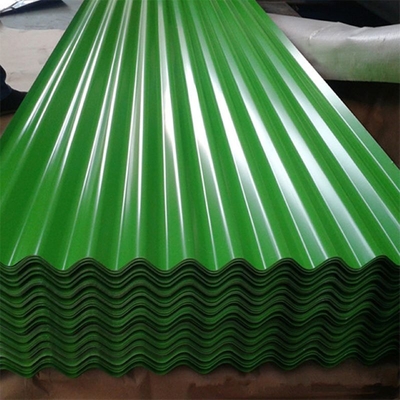 PE 30-275g/M2 Yeşil Metal Çatı Panelleri RAL 9012 Renkli Oluklu Sac