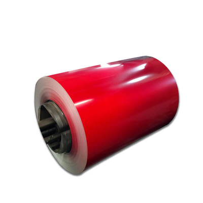 AiSi Kırmızı Ppgi Galvanizli Çelik Rulo HRB65 RAL Renkli Çelik Rulo Ppgl Toz Geçirmez