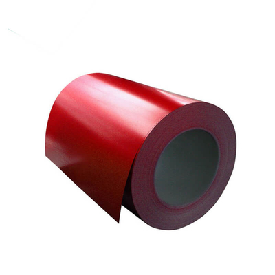 AISI Kırmızı Ön Boyalı Galvanizli Çelik Rulo 30-275g/M2 Renk Kaplı Çelik Rulo