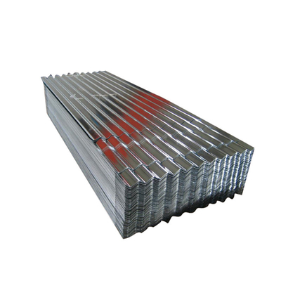 ASTM 0.27mm Galvanizli Çinko Çatı Sayfası DX51D Galvanizli Oluklu Metal Paneller