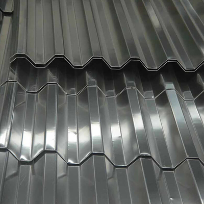 Spcc Galvanizli Çatı Sayfası PVDF Boya Oluklu Çelik Çatı Sayfası