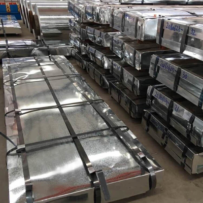 ISO14001 Oluklu Galvanizli Çelik Levhalar 508mm PPGI Çelik Çatı Sayfası
