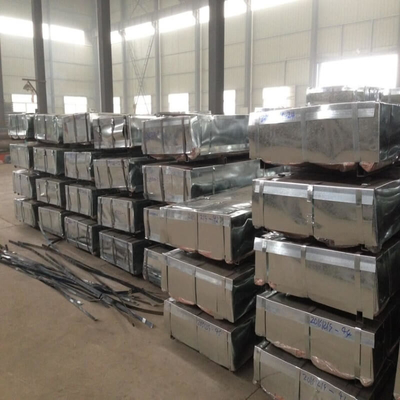 0.11-2.5mm Oluklu Galv Levhalar PPGI ISO9001 Galvanizli Çatı Panelleri