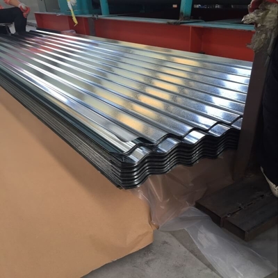 Spcc Galvanizli Çatı Sayfası PVDF Boya Oluklu Çelik Çatı Sayfası