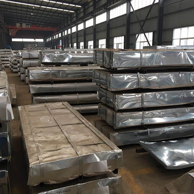SGCH SGCC Sıcak Daldırma Galvanizli Oluklu Çelik Levhalar Çatı Kaplaması 0.6-3m