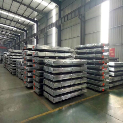 Q195 Galvanizli Sac Çatı Kaplama 1250mm Galvanizli Oluklu Paneller