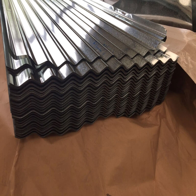 Q195 Galvanizli Sac Çatı Kaplama 1250mm Galvanizli Oluklu Paneller