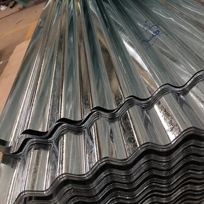 Z125 Galvanizli Oluklu Çatı Kaplama Levhaları ISO SGCC Oluklu Metal Levhalar 4x8