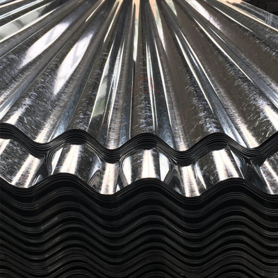 Spgc Galvanizli Çatı Sayfası 30g-275g / M2 Oluklu Galvanizli Demir Levhalar Ev