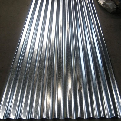 DX51D Oluklu Çatı Kaplama Sacları 508mm Galvanizli Çelik Çatı Levhaları