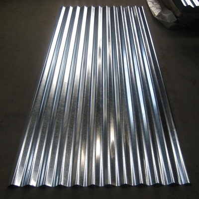 SGCH PPGI Galvanizli Çatı Kaplama Levhaları 10ft ISO9001 4x8 Oluklu Çelik Paneller