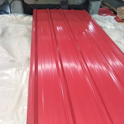 30-275g / M2 Renkli Kaplamalı Çatı Sayfası 600-1100mm Beyaz Oluklu Metal Çatı
