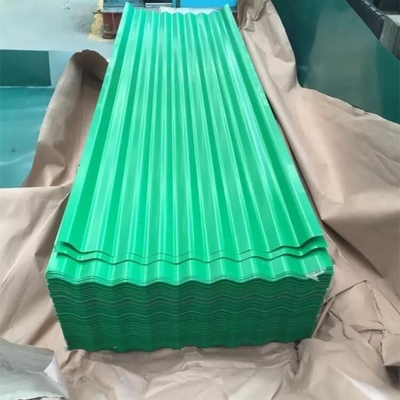 HRB 85 Ön Kaplamalı Gi Levha 30-600g/M2 Yeşil Oluklu Çatı Kaplama Levhaları