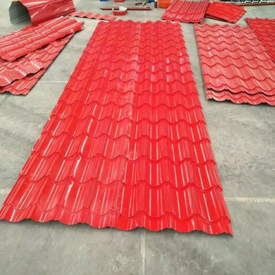 0.125-2.5mm Normal Pul Boyalı Çatı Sayfası Galvanizli Renk 30g / m2