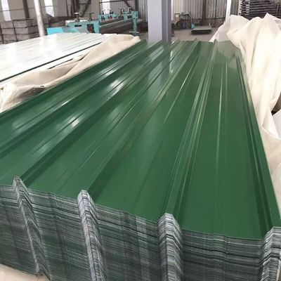 30-275g / M2 Renkli Kaplamalı Çatı Sayfası 600-1100mm Beyaz Oluklu Metal Çatı