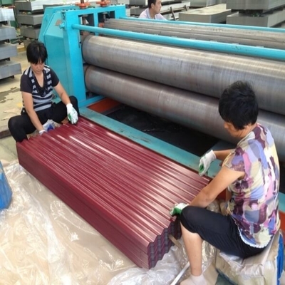 0.125-2.5mm Renkli Kaplamalı Çatı Sayfası Galvanizli Renkli Sac Q195
