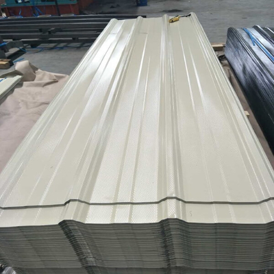 0.4mm-3.0mm Kalınlık PPGI Çatı Kaplama Levhası Galvanizli Oluklu 600mm-1250mm Genişlik