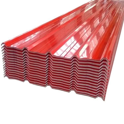 SGCC Boyalı Çatı Kaplama Levhası DX51D Oluklu Çelik Çatı Kaplama 3-8 Ton