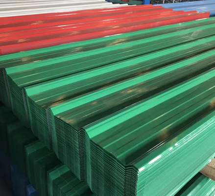 SGCC Kırmızı Metal Çatı Kaplama Levhaları BSI ISO 14001 Renk Kaplı Sac
