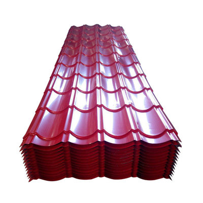 DX51D Boyalı Çatı Sayfası Oluklu Çinko Çatı Sayfası 30g - 275g / M2