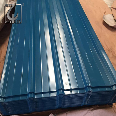 DX51D Oluklu Metal Çatı Sayfası 0.6-3m Galvalume Renkli Kaplamalı Sac