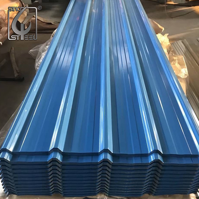 0.6-3m Renkli Kaplamalı Gi Çatı Kaplama Sayfası SPCC Galvanizli Renkli Kaplamalı Çatı Kaplama