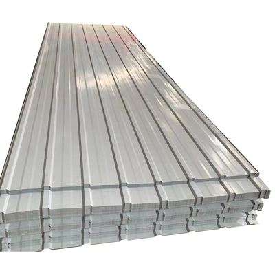 ISO9001 Oluklu Metal Çatı Levhaları Galvanizli 508mm 12 Ayar Oluklu Çelik