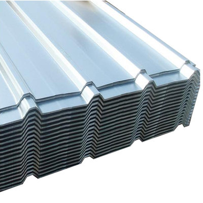 1250mm Oluklu Galvanizli Çinko Çatı Levhaları SGCH 18 Ölçer Oluklu Metal Çatı Kaplama