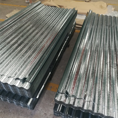 1250mm Oluklu Galvanizli Çinko Çatı Levhaları SGCH 18 Ölçer Oluklu Metal Çatı Kaplama