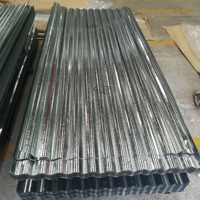 ISO9001 Oluklu Metal Çatı Levhaları Galvanizli 508mm 12 Ayar Oluklu Çelik