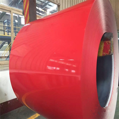 Kırmızı Ppgi Boyalı Galvanizli Çelik Rulo 30-275g/M2 Renk Kaplı Çelik Rulo