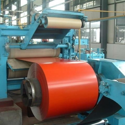 Çatı Kaplama için Turuncu PPGI Bobin 30-275g / M2 Boyalı Renk Kaplı Çelik Rulo