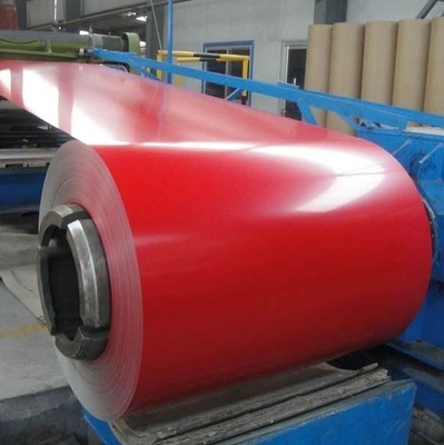 ISO9001 Kırmızı Boyalı Galvanizli Çelik Rulo Gi Sac Sıfır Pul PPGI 610mm