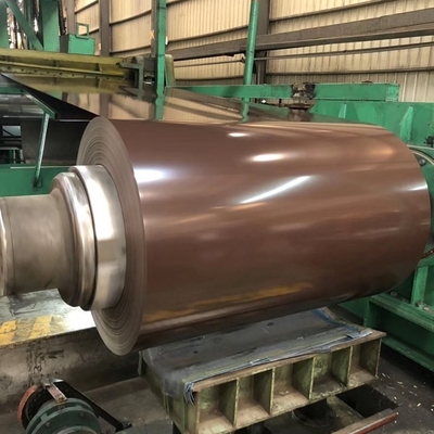HRB95 Boyalı Galvalume Çelik Rulo 600 - 1250mm PPGI Renkli Rulo Levha