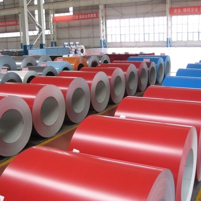 Kırmızı SGS PPGL Bobin RAL9003 Boyalı Galvanizli Çelik Rulo
