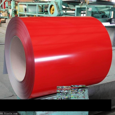 Kaplamalı Renkli Galvanizli Çelik Rulolar 5-10um Arka Taraf Kaplama ID 508 / 610mm