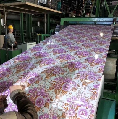 ASTM Yüksek Parlak PPGL Bobin SGS 8-35um Boyalı Galvalume Bobin