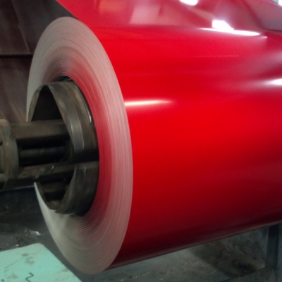 ISO9001 Kırmızı Boyalı Galvanizli Çelik Rulo Gi Sac Sıfır Pul PPGI 610mm
