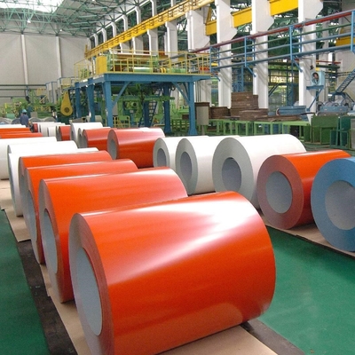 RAL 8017 PPGL Çelik Rulo 0.11-2.5mm Boyalı Aluzinc Çelik Rulo