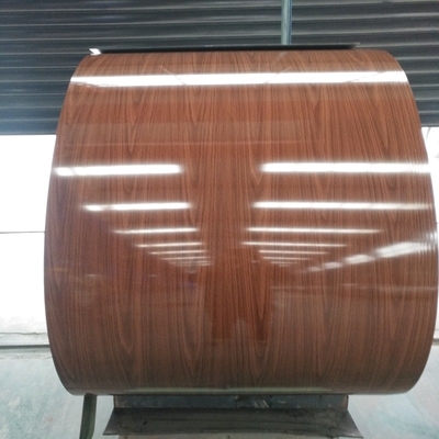 910mm PPGI Boyalı Çelik Rulo 3-25um Renk Kaplı Rulo Ahşap Tuğla